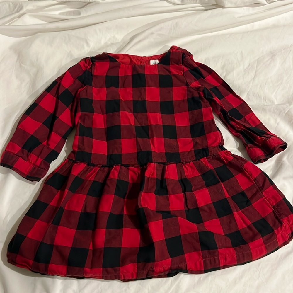 Gap 3T Buffalo Plaid Dress